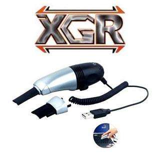 XGR USB VACUUM CLEANER WITH LED LIGHT, ATTACHMENTS (BRAND NEW)