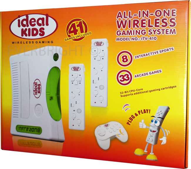 IDEAL KIDS WIRELESS TV CONSOLE GAME WITH 41 GAMES (BRAND NEW)