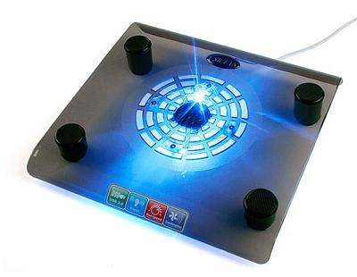 XGR LAPTOP COOLING PAD WITH BLUE LED LIGHT (BRAND NEW)