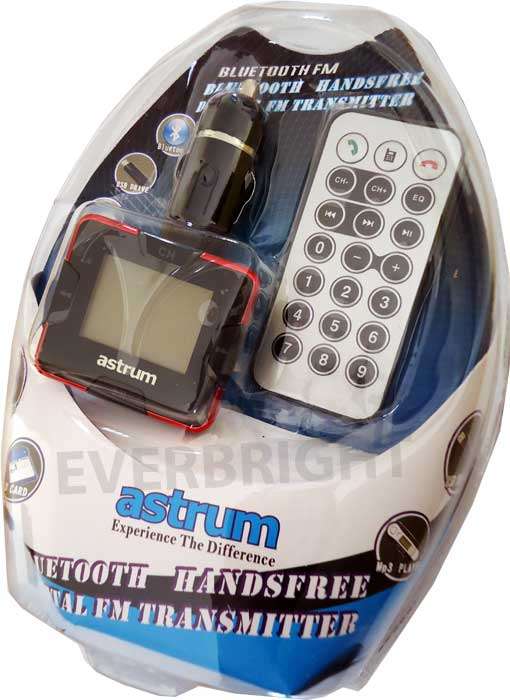 ASTRUM CAR MP3 PLAYER FM TRANSMITTER WITH BLUETOOTH HANDS FREE KIT (BRAND NEW)