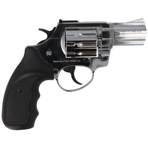 9mm Blanks Gun - Zoraki r2  3`` shiny chrome & * 10 x 9mm Blank Rounds - No License Required