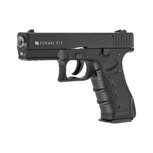 9mm Blanks Gun Combo -ZORAKI 917, 9mm Pepper Firing Hand Gun & 10 x 9mm Blanks - Looks Like A Glock