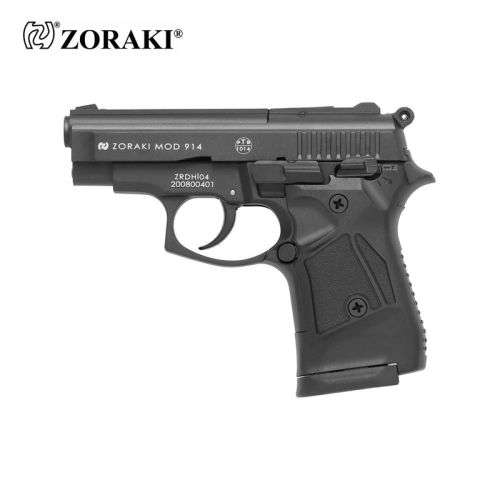 9mm Blanks Gun - ZORAKI 914 9mm Pepper Firing Hand Gun and - No License - Compact