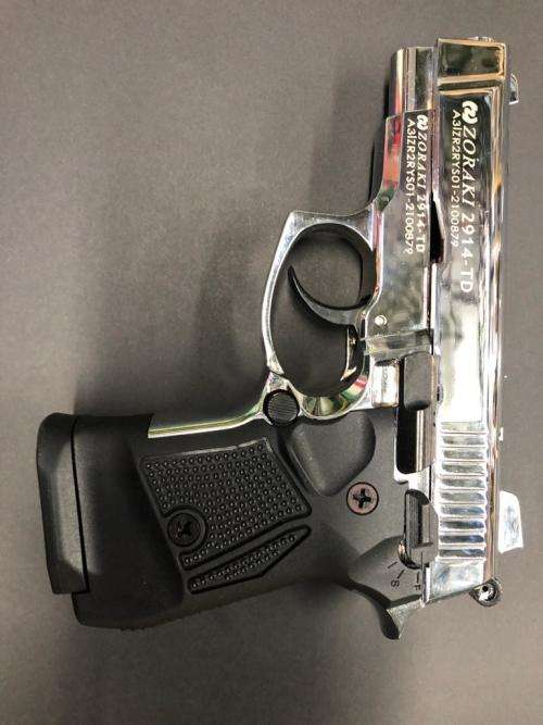 ZORAKI 2914TD Sc 9mm Blanks Gun Combo - Pepper Firing Hand Gun & 10X 9mm Blanks No License