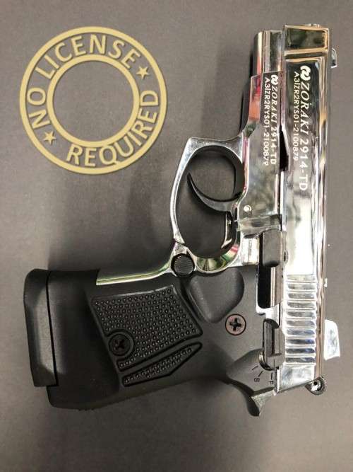 ZORAKI 2914TD Sc 9mm Blanks Gun Combo - Pepper Firing Hand Gun & 10X 9mm Blanks No License