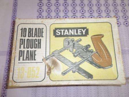 STANLEY PLOUGH PLANE WITH 8 BLADES #13-052