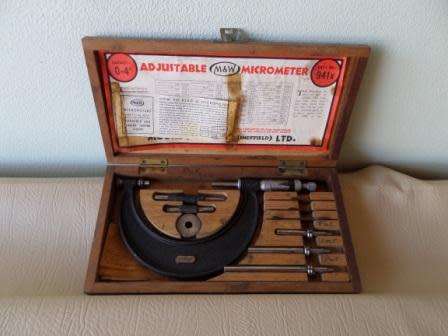 MOORE AND WRIGHT MICROMETER BOXED