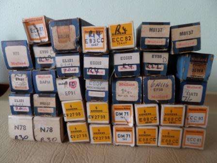 200 BOXED RADIO VALVES 6 MOTOROLLO RELAYS