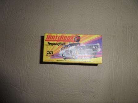 NO 55 MATCHBOX MERCURY POLICE CAR