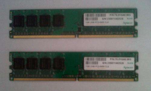 RAM Apacer pc2-6400 CL5  2GB's