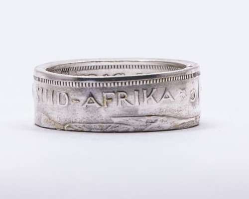 Coin Ring (South Africa 1c 1961 - 1964 Silver Plated)