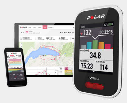 Polar V650 Cycling Computer with Heart Rate Monitor
