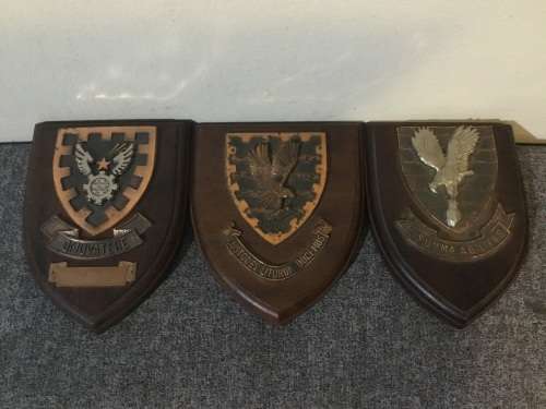 S.A.A.F Plaques x3