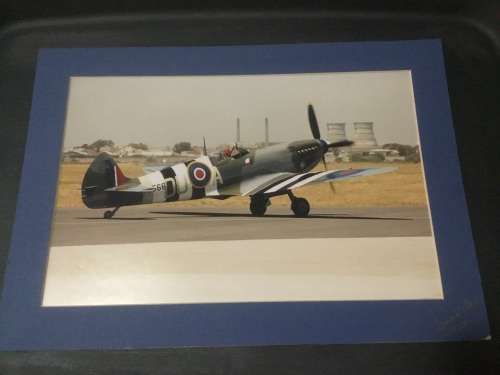 Last spitfire photo ..at althone power stations signed  BY G.WITHERS