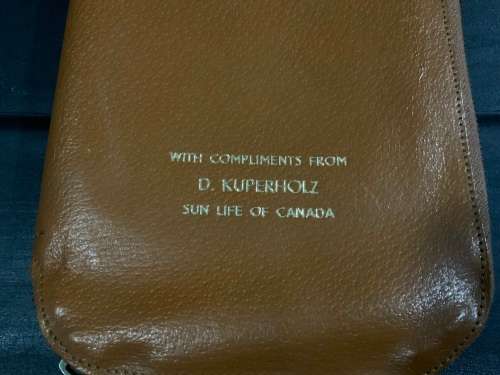 Vintage valuable papers holder  made in Canada