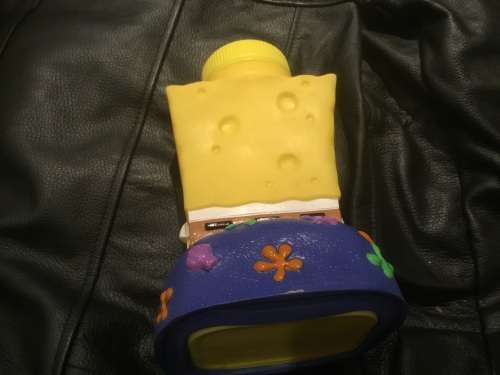 SpongeBob SquarePants Universal Studios Viacom Drinking Cup Figure No Straw