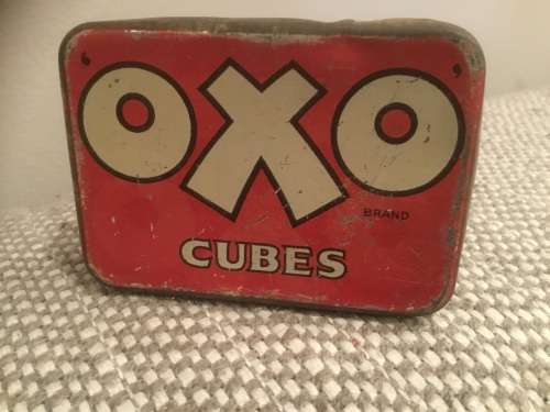 Vintage OXO Cubes tin
