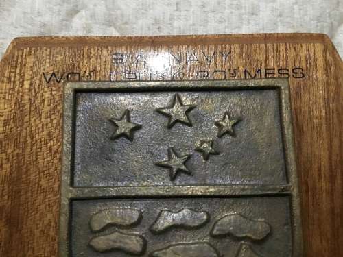 SA NAVY WO / CPO and PO MESS PLAQUE