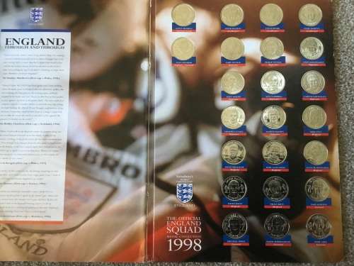 Brirtish football SQUARD 23 MEDAL COLLECTION 1998