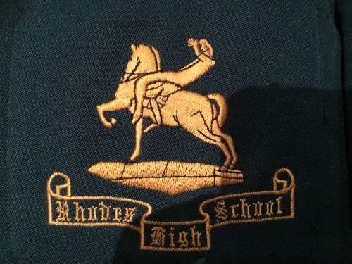 Rhodes high school badge