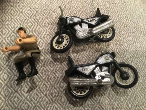 Vintage TV SERIES CHIPS TWO MOTORCYCLES