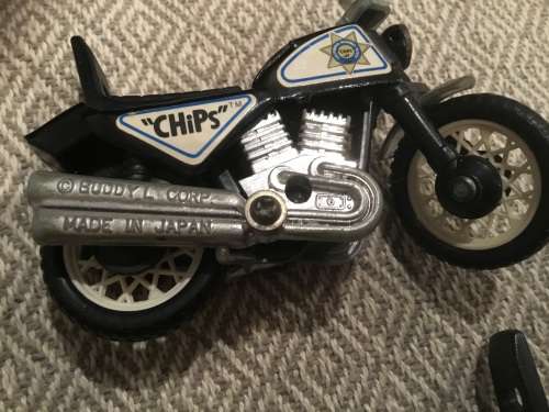 Vintage TV SERIES CHIPS TWO MOTORCYCLES