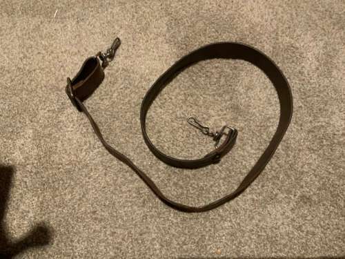 Vintage military leather rifle sling rare