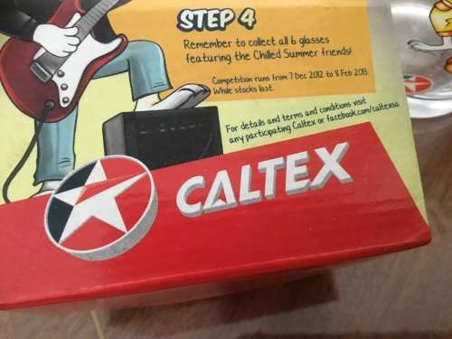 Caltex bunny  collectors 3 glasses