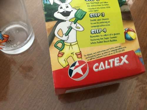 Caltex bunny  collectors 3 glasses
