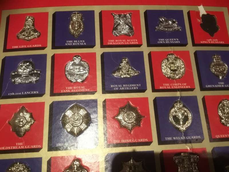 The Great British regiment badge collection set