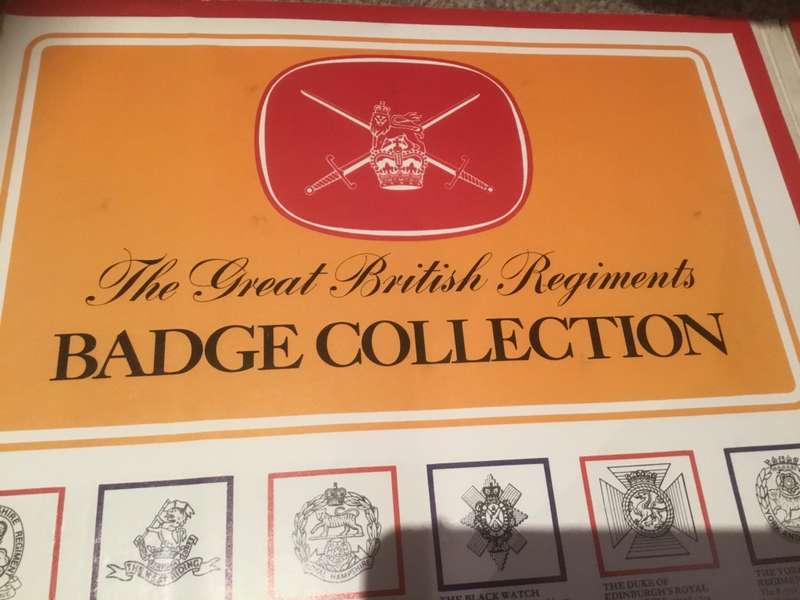 The Great British regiment badge collection set
