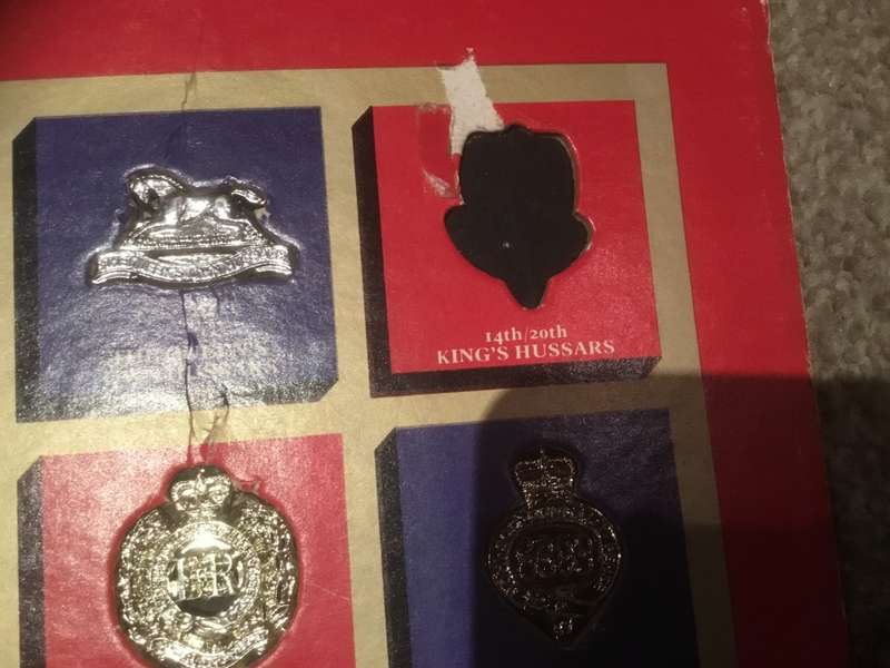 The Great British regiment badge collection set