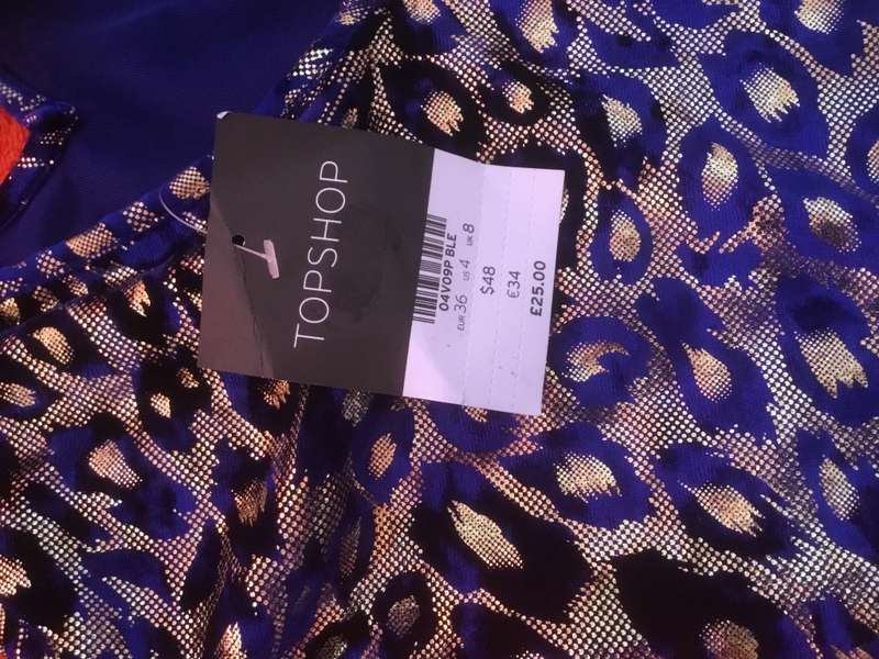 Topshop v shape sleeveless bodysuit SIZE UK 8