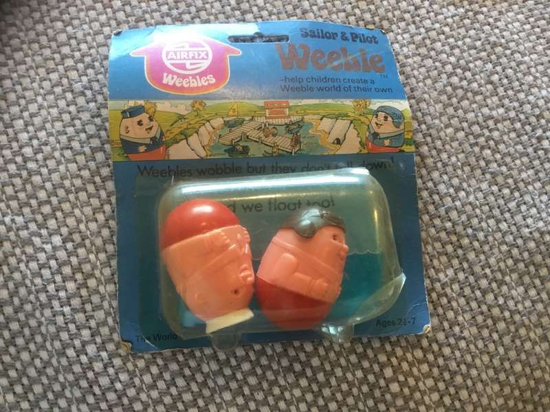 Vintage weeble sailor & pilot airfix  1973
