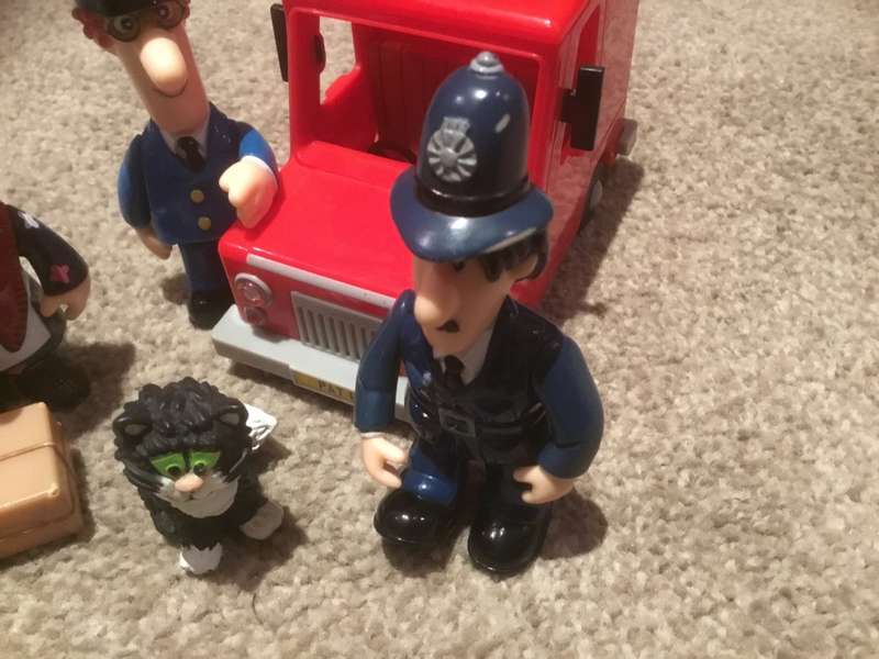 Postman Pat & cat , Mrs Goggins.police man 14 items