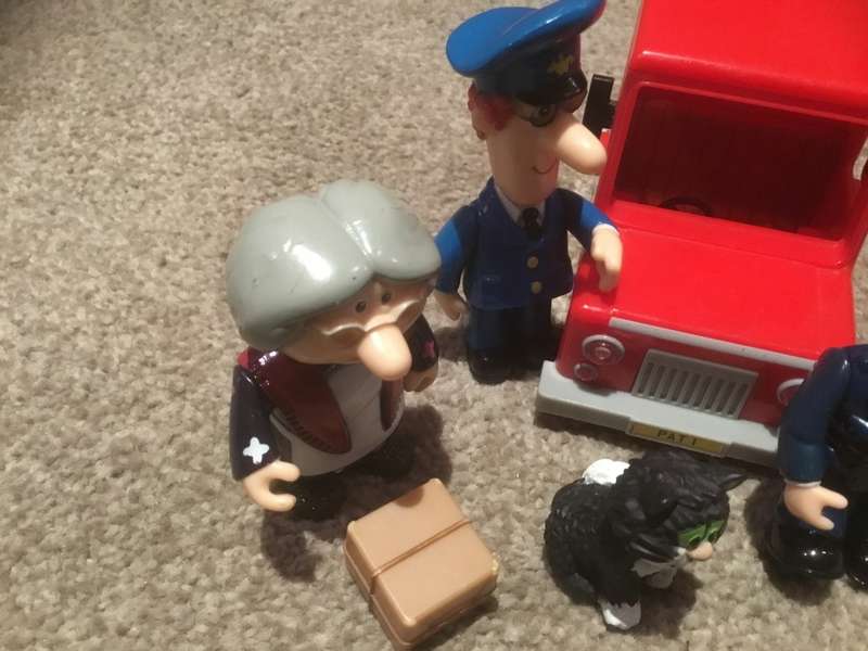 Postman Pat & cat , Mrs Goggins.police man 14 items