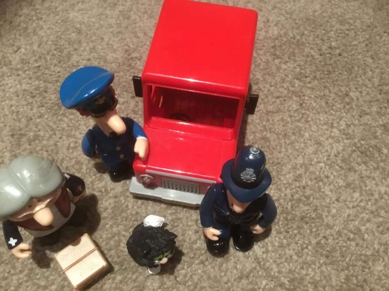 Postman Pat & cat , Mrs Goggins.police man 14 items