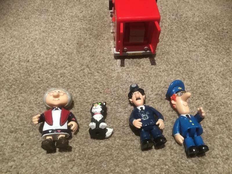 Postman Pat & cat , Mrs Goggins.police man 14 items