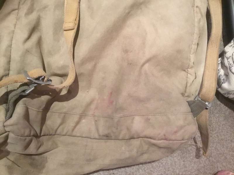 Vintage ww2 era military rucksack
