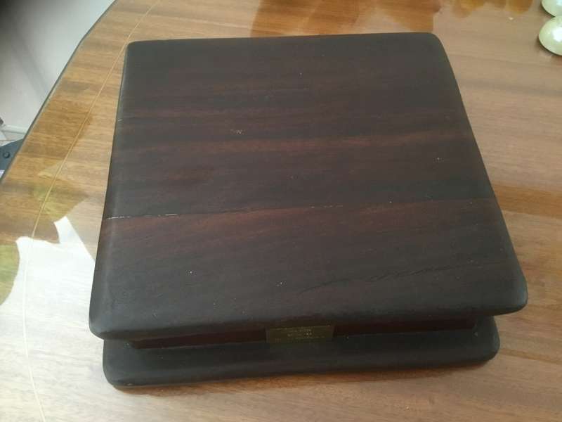 Rhodesian railway sleepers wood box
