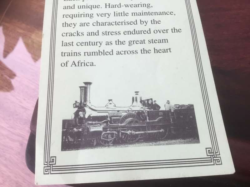 Rhodesian railway sleepers wood box