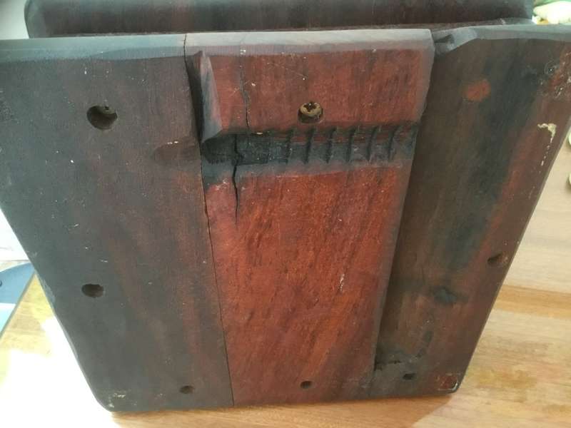 Rhodesian railway sleepers wood box