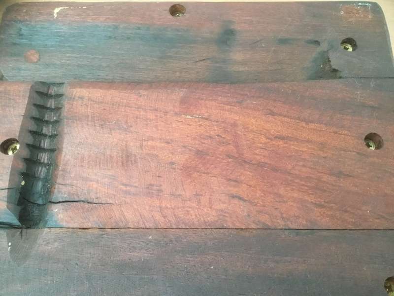 Rhodesian railway sleepers wood box