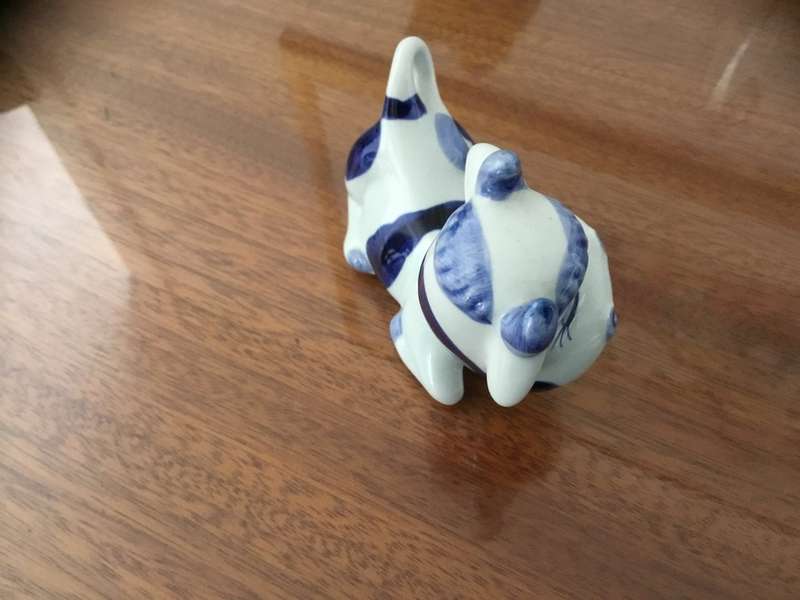 Vintage BOSMAN DELFT NUMBERED 626 COW figure