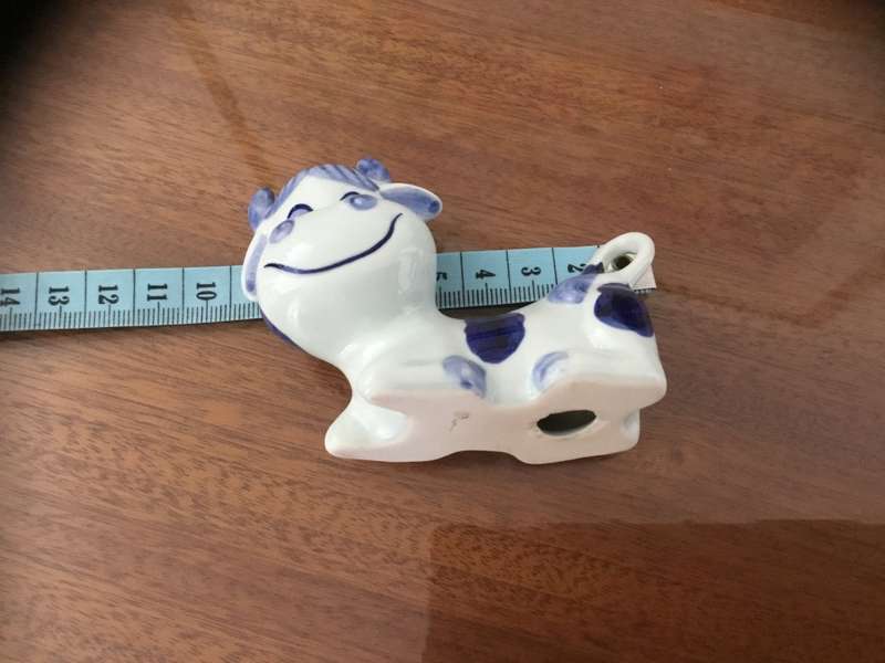 Vintage BOSMAN DELFT NUMBERED 626 COW figure