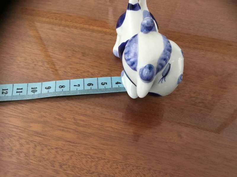 Vintage BOSMAN DELFT NUMBERED 626 COW figure