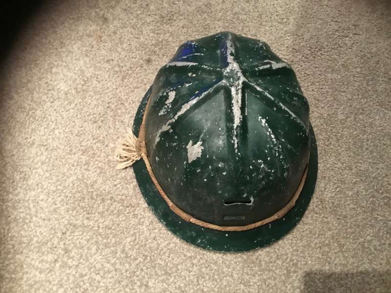 Vintage Rhodesian/SA miners  Helmet