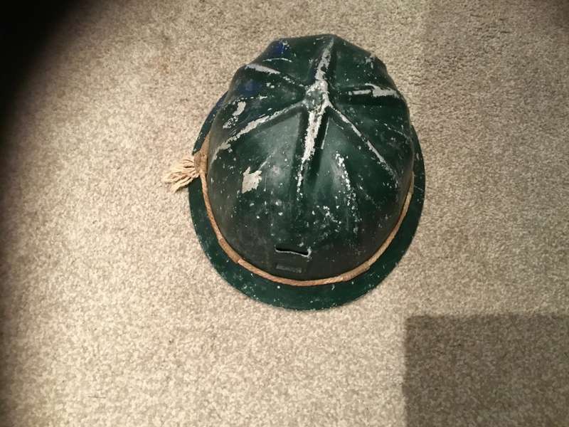 Vintage Rhodesian/SA miners  Helmet