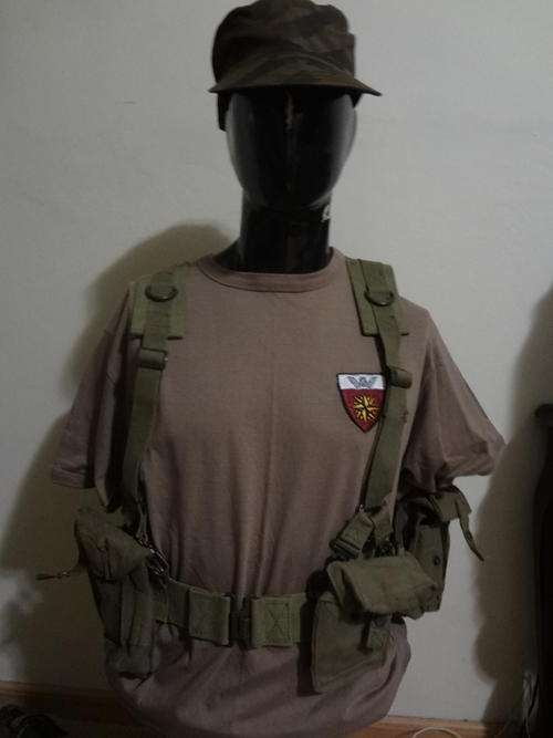 sadf webbing kidney belt and backpac