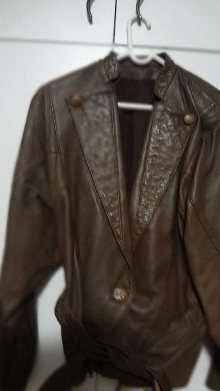 LADY LEATHER JACKET kulu and   ostrich